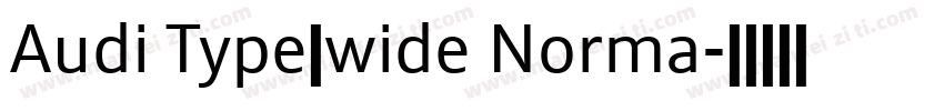 Audi Type　wide Norma字体转换